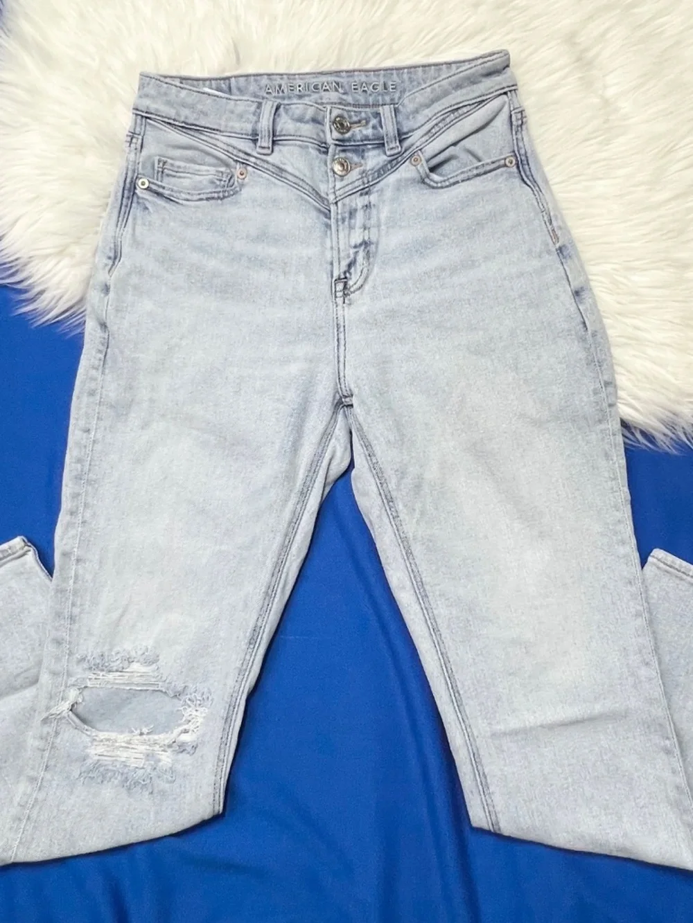 👖|•AMERICAN EAGLE•| Fun Waist High Rise 'Mom Jean' Size 4👖